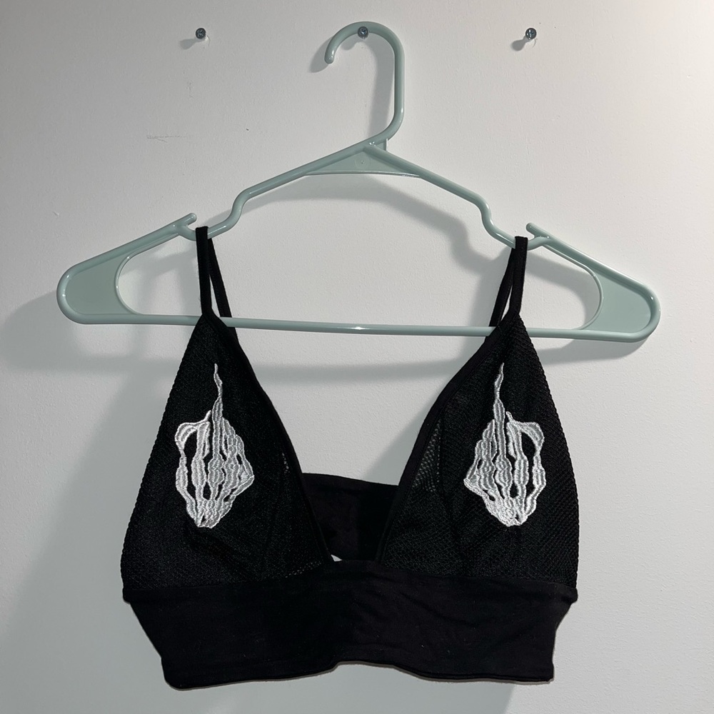 Shein bralette - black and white, size small